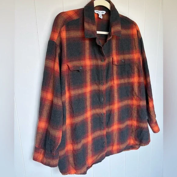 Taylor Swift Evermore Boyfriend Plaid Flannel Button Down Long Sleeve Shirt - Picture 4 of 8